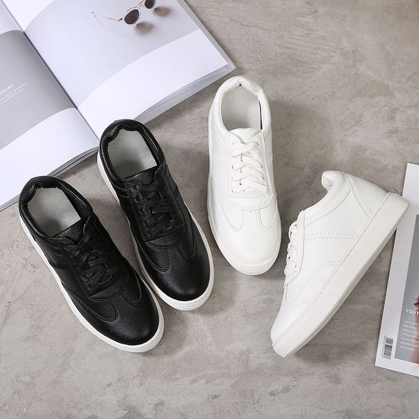 2019 spring new style elevator white shoes women's versatile casual sports shoes korean-style women's high-heel students, Black
2019 spring new style elevator white shoes women's versatile casual sports shoes korean-style women's high-heel students, Black