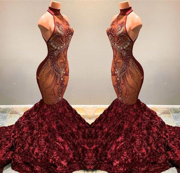 gorgeous burgundy mermaid prom dresses 2020 new high neck lace appliqued ruffled flowers pageant party gowns vestidos 4619, Black
gorgeous burgundy mermaid prom dresses 2020 new high neck lace appliqued ruffled flowers pageant party gowns vestidos 4619, Black