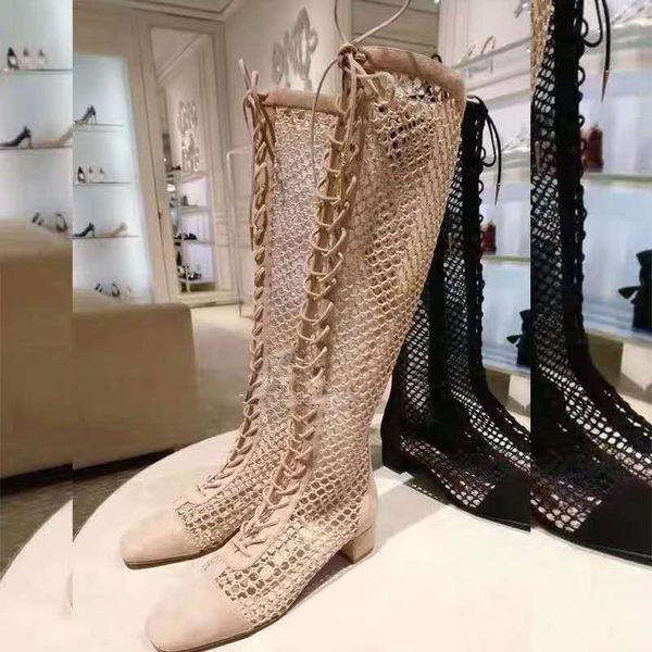 sandalia feminina summer long hollow ladies mid heels casual breathable women sandals lace up female shoes  pointed toe, Black 
sandalia feminina summer long hollow ladies mid heels casual breathable women sandals lace up female shoes  pointed toe, Black