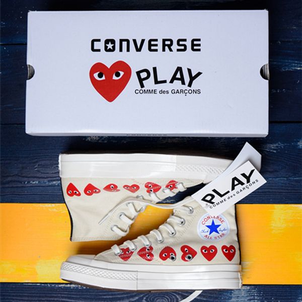 commè des garcòns play x cònverse chùck taylòr all stà r 1970s high rs leisure sport shoes black casual canvas shoes
commè des garcòns play x cònverse chùck taylòr all stà r 1970s high rs leisure sport shoes black casual canvas shoes