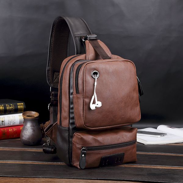 2019 new men's casual shoulder messenger bag outdoor sports chest bag large chest 
2019 new men's casual shoulder messenger bag outdoor sports chest bag large chest