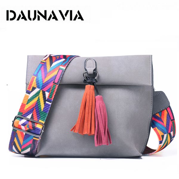 daunavia brand women messenger bag crossbody bag tassel shoulder bags female designer handbags women bags with colorful strap y191014
daunavia brand women messenger bag crossbody bag tassel shoulder bags female designer handbags women bags with colorful strap y191014
