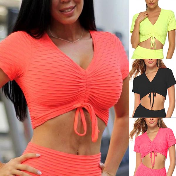 vertvie short sleeve yoga shirt fitness women yoga shirts lumbar running shirt tank training waistcoat running sport vest, White;red
vertvie short sleeve yoga shirt fitness women yoga shirts lumbar running shirt tank training waistcoat running sport vest, White;red