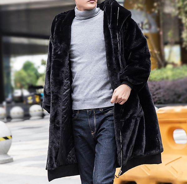 new winter mens faux fur overcoat black warm coat hooded thick warm long outwear u12
new winter mens faux fur overcoat black warm coat hooded thick warm long outwear u12