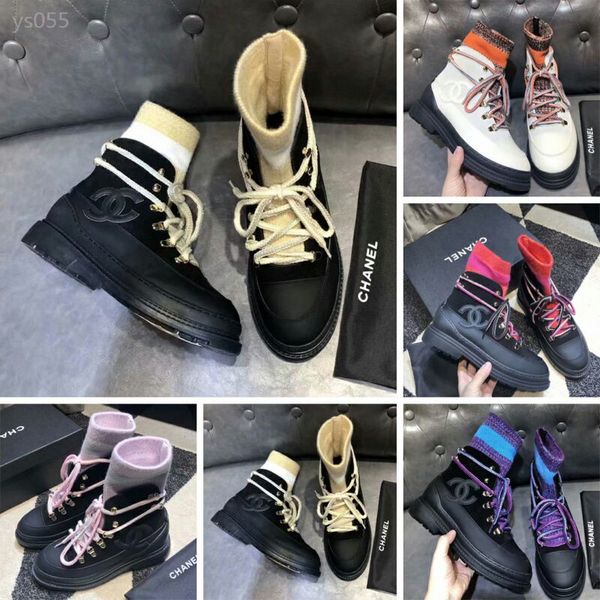fall / winter 19 new european station short boots women's luxurious wool knitted wool low heel ankle boots lace up boots, Black
fall / winter 19 new european station short boots women's luxurious wool knitted wool low heel ankle boots lace up boots, Black