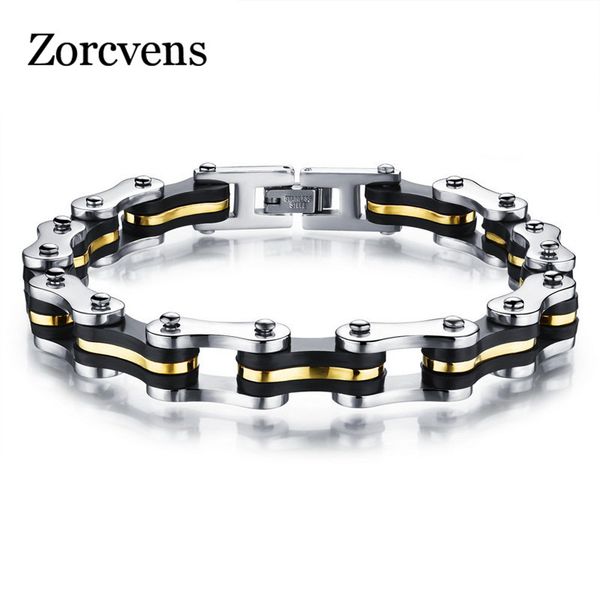 zorcvens fashion stainless steel silicone bracelets biker bicycle motorcycle men jewelry accessories, Golden;silver
zorcvens fashion stainless steel silicone bracelets biker bicycle motorcycle men jewelry accessories, Golden;silver