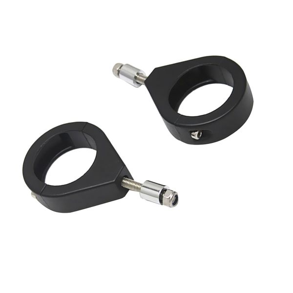 2x black turn signal mounting bracket