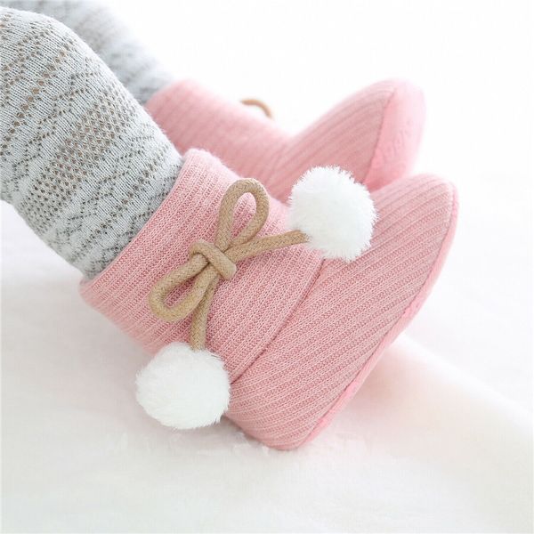 winter thick warm baby boy girls soft sole fur ball snow boots newborn baby furry boots walking shoes for infants, Black;grey
winter thick warm baby boy girls soft sole fur ball snow boots newborn baby furry boots walking shoes for infants, Black;grey