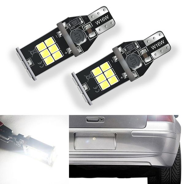 2x w16w led canbus t15 led bulbs reverse light 921 912 3030 smd 15led car external backup rear lamp 12v 6000k white auto
2x w16w led canbus t15 led bulbs reverse light 921 912 3030 smd 15led car external backup rear lamp 12v 6000k white auto