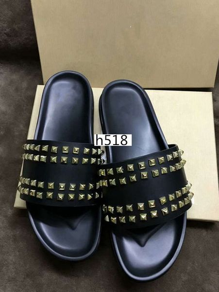 donna studded designer willow nails soft bottom rubber slippers men's rivet junior spikes flat slipperswith boxs, Black
donna studded designer willow nails soft bottom rubber slippers men's rivet junior spikes flat slipperswith boxs, Black