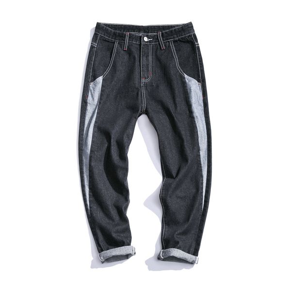 #2515 denim trousers retro mens jeans side stripe patchwork streetwear jeans for man blue plus size loose pants classic
#2515 denim trousers retro mens jeans side stripe patchwork streetwear jeans for man blue plus size loose pants classic
