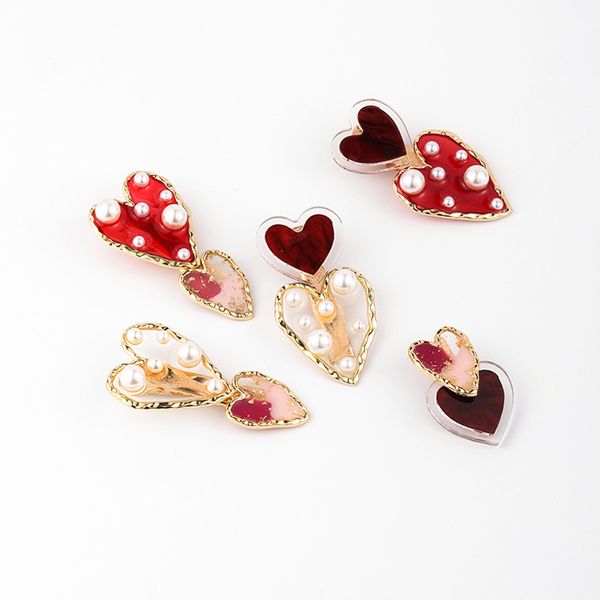 cute double heart girl hairpin fashion pearl acrylic hair clip lovely hair styling accessories for girl women headwear bb clip, Golden;white
cute double heart girl hairpin fashion pearl acrylic hair clip lovely hair styling accessories for girl women headwear bb clip, Golden;white