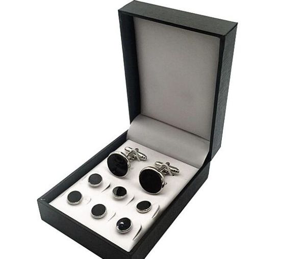 8 pcs set cufflinks tuxedo studs set cuff links button with/without box men's jewelry accessory wholesale 5set/lot, Silver;golden
8 pcs set cufflinks tuxedo studs set cuff links button with/without box men's jewelry accessory wholesale 5set/lot, Silver;golden