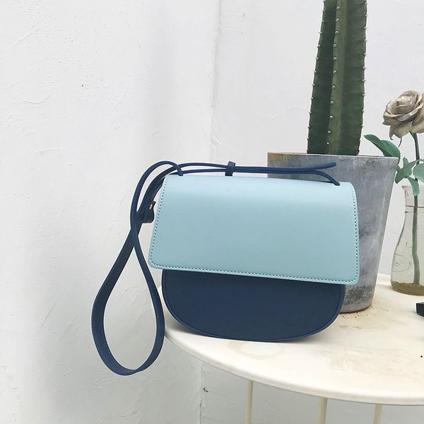 elegant new fashion pu contrasting color women's bag shoulder saddle bag casual messenger
elegant new fashion pu contrasting color women's bag shoulder saddle bag casual messenger