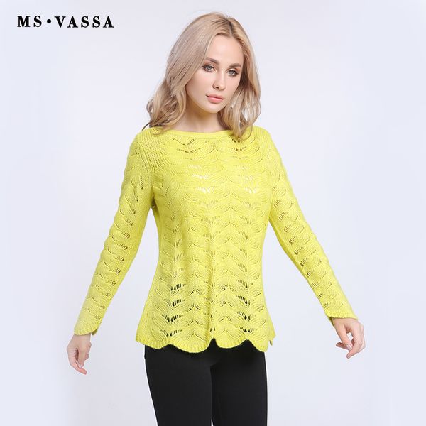 ms vassa women sweater 2017 new autumn ladies knitwear hollow out pullovers casual pierced jumpers female twist sweater, White;black
ms vassa women sweater 2017 new autumn ladies knitwear hollow out pullovers casual pierced jumpers female twist sweater, White;black