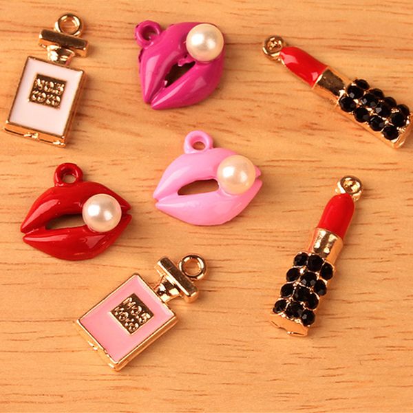 mrhuang 10pcs perfume mouth lipstick mouth jewelry charms drop oil charms connector enamel alloy bracelet keyring, Bronze;silver
mrhuang 10pcs perfume mouth lipstick mouth jewelry charms drop oil charms connector enamel alloy bracelet keyring, Bronze;silver