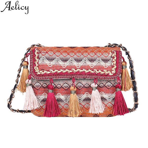 aelicy полихроматическое vintage crossbody сумка цепи кисточкой дизайн сумка женщин высокого качества ретро weave ретро сумки на ремне
aelicy полихроматическое vintage crossbody сумка цепи кисточкой дизайн сумка женщин высокого качества ретро weave ретро сумки на ремне