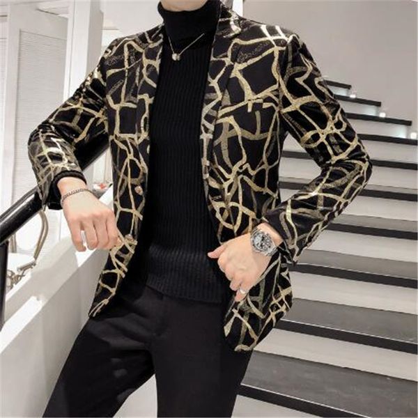 tang brand 2019 new blazer men korean slim fit print men jacket long sleeve casual hairstylist suit jacket blazer masculino, White;black
tang brand 2019 new blazer men korean slim fit print men jacket long sleeve casual hairstylist suit jacket blazer masculino, White;black