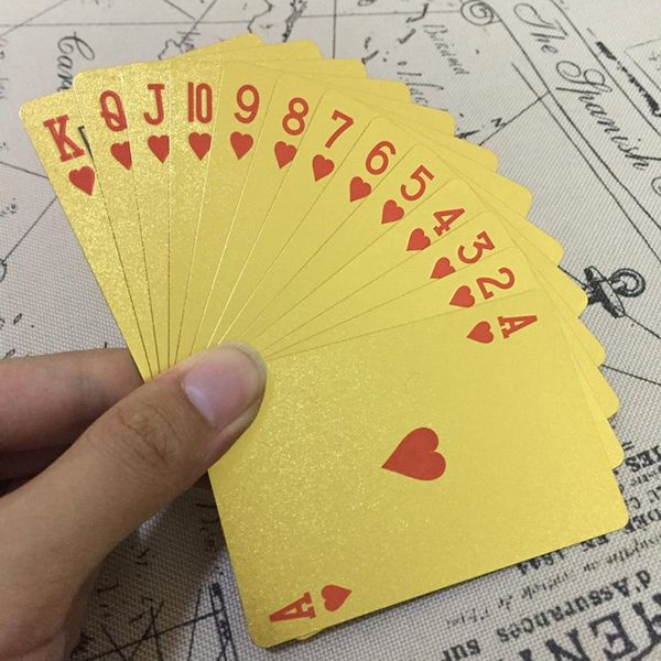 gold poker deck plastic waterproof playing cards board games plastic cards for camping beach swimming pool game running jerseys, Black;blue
gold poker deck plastic waterproof playing cards board games plastic cards for camping beach swimming pool game running jerseys, Black;blue