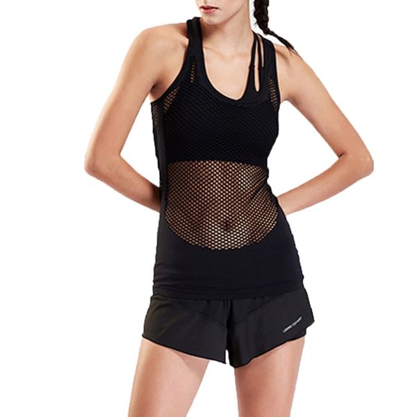 women sleeveless yoga shirts exercise active mesh hollow out breathable fitness sport t shirts gym running vest tank, Black;blue
women sleeveless yoga shirts exercise active mesh hollow out breathable fitness sport t shirts gym running vest tank, Black;blue