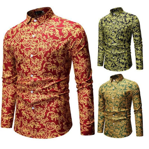 men's printed camouflage shirt loose european and american style men's long-sleeved shirt, White;black
men's printed camouflage shirt loose european and american style men's long-sleeved shirt, White;black