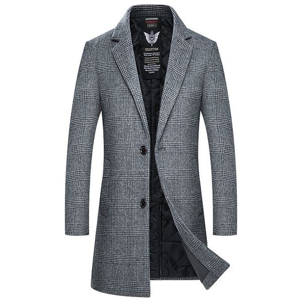 new woolen overcoat men autumn winter casual plaid single breasted thick mens wool coat size m l 2xl 3xl 4xl, Black
new woolen overcoat men autumn winter casual plaid single breasted thick mens wool coat size m l 2xl 3xl 4xl, Black