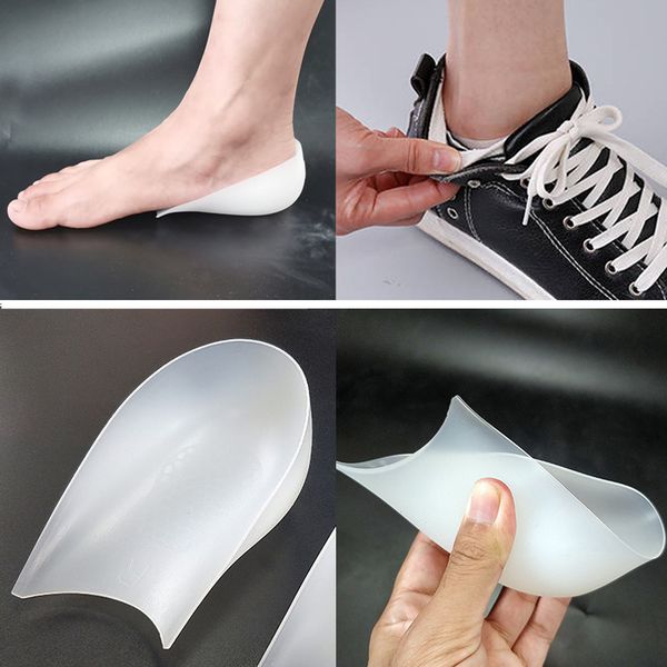 new 1 pair invisible height lift heel pad liners increase insole -absorbing silicone mv66, Black
new 1 pair invisible height lift heel pad liners increase insole -absorbing silicone mv66, Black