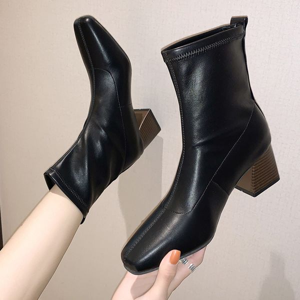 round toe lady boots rock shoes woman mid-calf booties women low heels booties luxury designer lace up winter footwear ladies hi, Black
round toe lady boots rock shoes woman mid-calf booties women low heels booties luxury designer lace up winter footwear ladies hi, Black