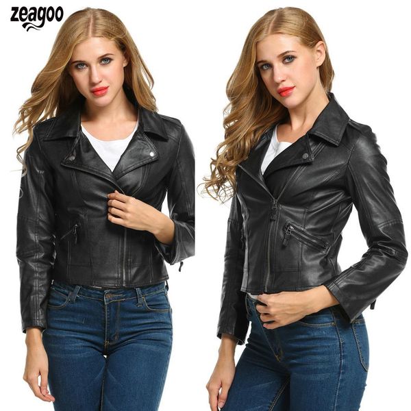 new winter women motorcycle leather coat jacket s-xxl size diagonal zipper short outerwear coats long sleeve, Black
new winter women motorcycle leather coat jacket s-xxl size diagonal zipper short outerwear coats long sleeve, Black