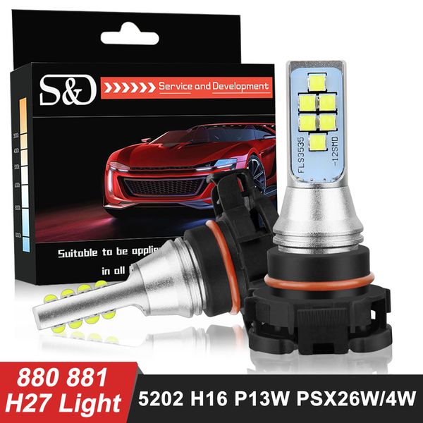 2pcs auto led bulb h27 led 880 881 p13w 5202 h16 psx24w psx26w car fog light 1800lm day running light drving lamp 12v white
2pcs auto led bulb h27 led 880 881 p13w 5202 h16 psx24w psx26w car fog light 1800lm day running light drving lamp 12v white