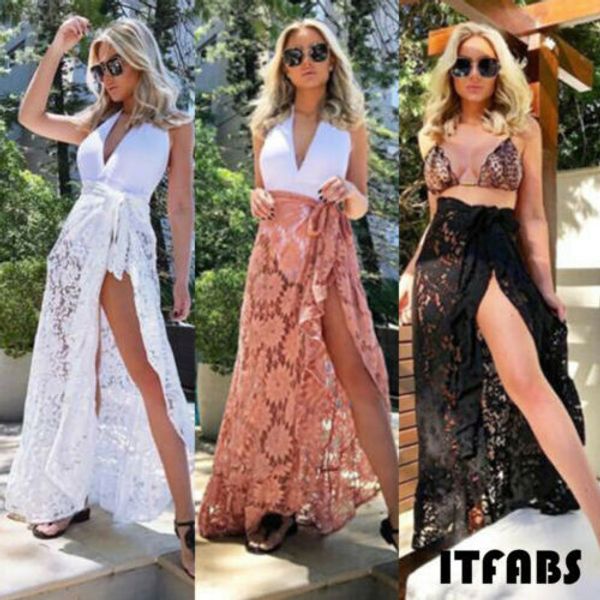 2019 new fashion women lace mesh bikini cover up swimwear swimsuit bathing beach long dress, Black
2019 new fashion women lace mesh bikini cover up swimwear swimsuit bathing beach long dress, Black