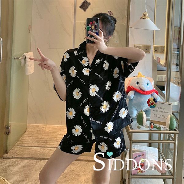 women's sleepwear siddons satin pajamas suit nightwear summer couple homewear sleep set turn-down collar home clothing intimate lingeri, Black;red
women's sleepwear siddons satin pajamas suit nightwear summer couple homewear sleep set turn-down collar home clothing intimate lingeri, Black;red