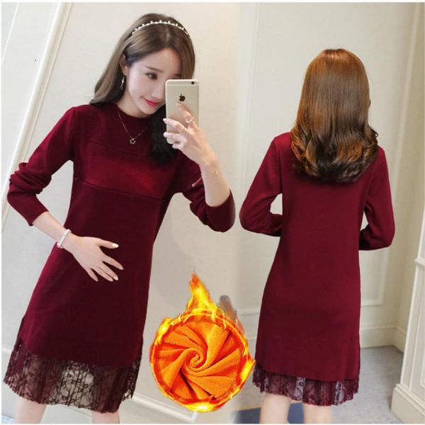 new maternity women sweater dress elastic slimming knitted dress pregnancy clothes plus thick velvet long sleeve maternity, White
new maternity women sweater dress elastic slimming knitted dress pregnancy clothes plus thick velvet long sleeve maternity, White
