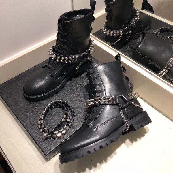 new arrival women ankle boots genuine leather female martin boots cool girl lace up chains shoes epacket shipping, Black
new arrival women ankle boots genuine leather female martin boots cool girl lace up chains shoes epacket shipping, Black