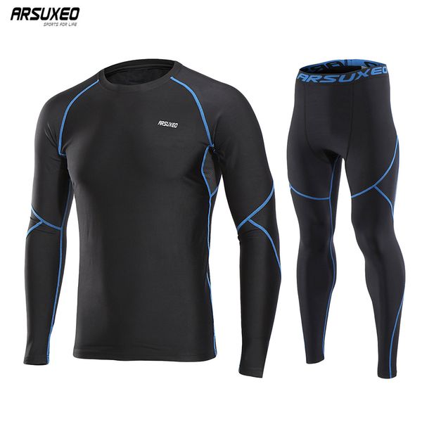 arsuxeo men running set sport suits fitness winter fleece compression tights pants sport shirts tracksuit gym clothing u81kk, Black;blue
arsuxeo men running set sport suits fitness winter fleece compression tights pants sport shirts tracksuit gym clothing u81kk, Black;blue