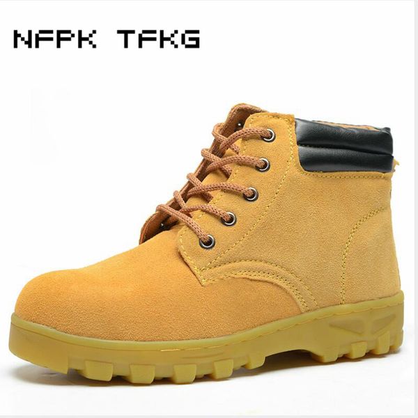 mens casual breathable steel toe covers work safety shoes cow suede leather tooling ankle security boots protective footwear man, Black
mens casual breathable steel toe covers work safety shoes cow suede leather tooling ankle security boots protective footwear man, Black
