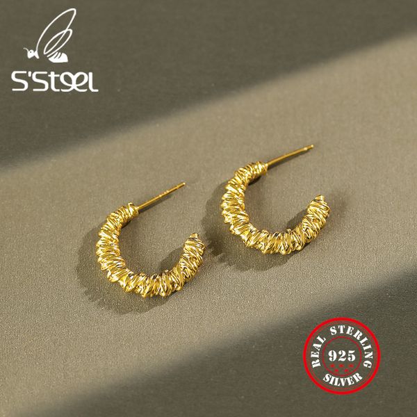 s'steel 925 стерлингового серебра серьги для женщин vintage earing геометрическая серьги twist золота серьги ювелирные изделия способа 2020, Golden;silver
s'steel 925 стерлингового серебра серьги для женщин vintage earing геометрическая серьги twist золота серьги ювелирные изделия способа 2020, Golden;silver
