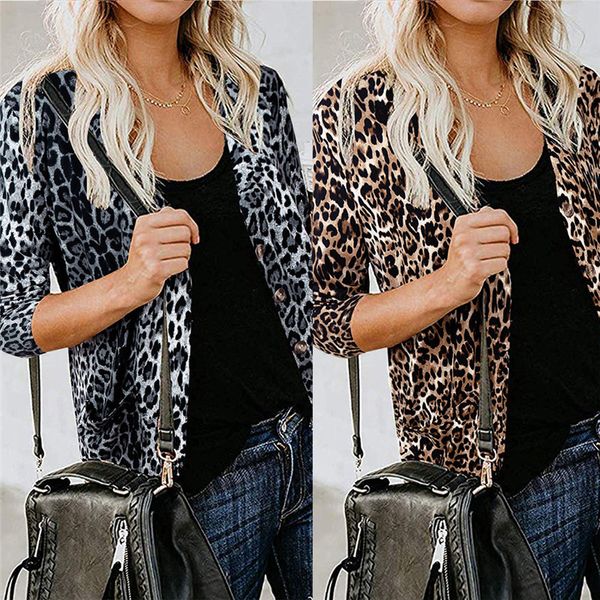 fashion women leopard coat ladies gradient slim print clothes female autumn v neck outerwear, Black;brown
fashion women leopard coat ladies gradient slim print clothes female autumn v neck outerwear, Black;brown