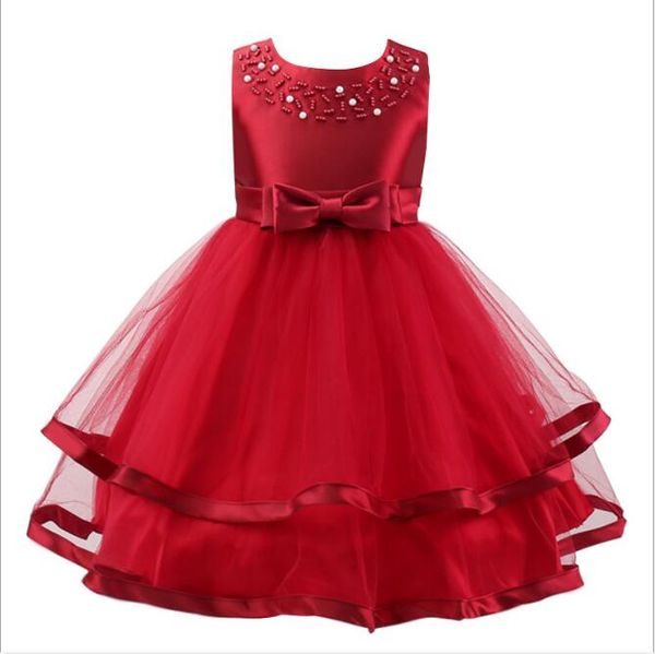 1pcs 2019 baby girls summer bow beaded princess dress sleeveless ruffle tulle vest wedding party dresses kids boutique design clothing, Red;yellow
1pcs 2019 baby girls summer bow beaded princess dress sleeveless ruffle tulle vest wedding party dresses kids boutique design clothing, Red;yellow
