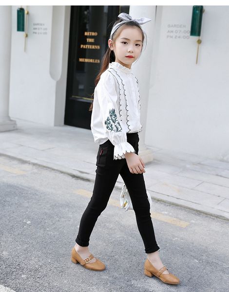 fashion influx girls pants autumn imitation denim washed casual leggings korean version of wild children's sports pencil pants, Blue
fashion influx girls pants autumn imitation denim washed casual leggings korean version of wild children's sports pencil pants, Blue