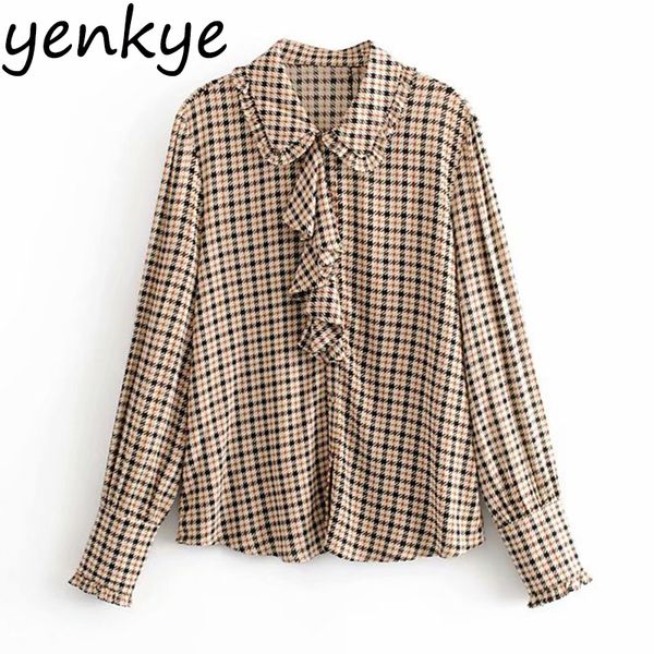fashion layered ruffle houndstooth blouse shirt women long sleeve turn-down collar elegant ladies office shirts plus size, White
fashion layered ruffle houndstooth blouse shirt women long sleeve turn-down collar elegant ladies office shirts plus size, White