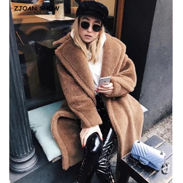 2018 new women stylish notched collar hairy shaggy faux fur long coat shearling fluffy x-long jackets long keep warm outerwear, Black
2018 new women stylish notched collar hairy shaggy faux fur long coat shearling fluffy x-long jackets long keep warm outerwear, Black