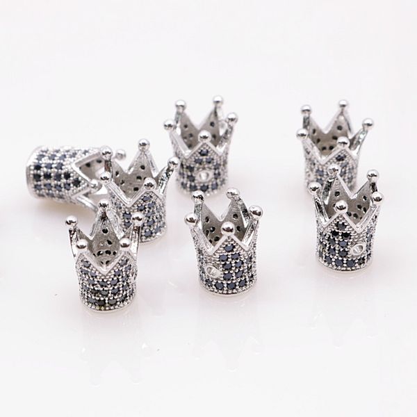 10pcs microinlaid black zircon copper fittings silver crown real gold plating color preservation inlaid zircon crown bracelet accessories, Blue;slivery
10pcs microinlaid black zircon copper fittings silver crown real gold plating color preservation inlaid zircon crown bracelet accessories, Blue;slivery
