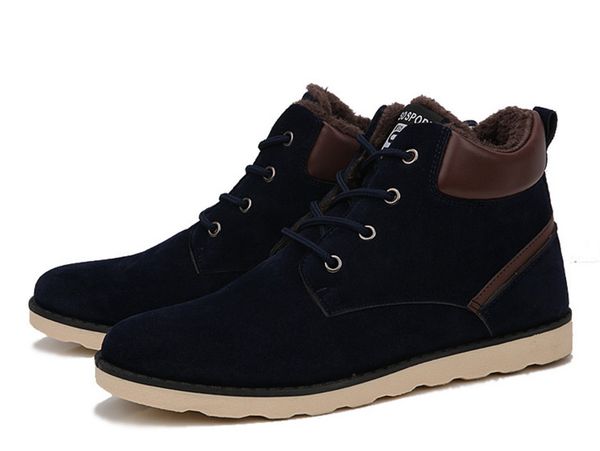 lvet warm casual high boots martin boots 38-47, Black