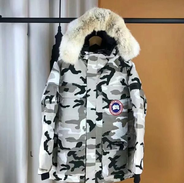 2019new canadian down jacket wolf hair collar medium long slide thickened goose down jacket 2xs-2xl, Black
2019new canadian down jacket wolf hair collar medium long slide thickened goose down jacket 2xs-2xl, Black