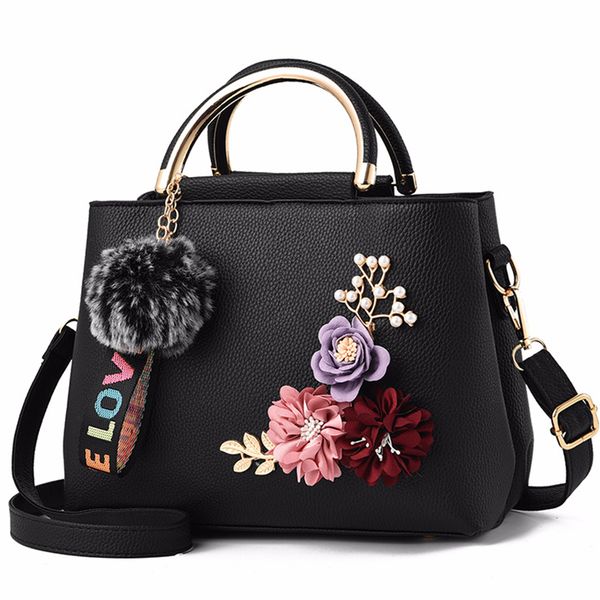 women bag leather handbag women shoulder bag tote flowers shell sac a main femme rivets fur ball pendant luxury designer ladies
women bag leather handbag women shoulder bag tote flowers shell sac a main femme rivets fur ball pendant luxury designer ladies
