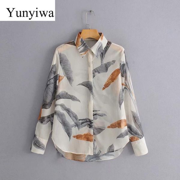 2020 women vintage leaves print casual slim business blouse shirts women long sleeve office wear blusas chic summer, White
2020 women vintage leaves print casual slim business blouse shirts women long sleeve office wear blusas chic summer, White