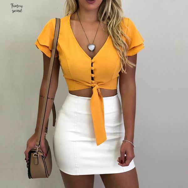 women blouses new office button v neck fashion shirt chiffon blouse butterfly sleeve short chiffon slim summer blusas, White
women blouses new office button v neck fashion shirt chiffon blouse butterfly sleeve short chiffon slim summer blusas, White