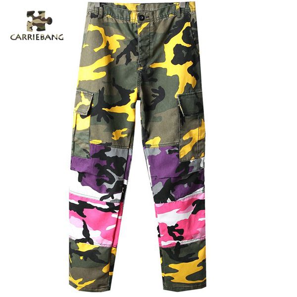 men camouflage patchwork cargo pants men baggy tactical style army casual multi-pocket pants, Black
men camouflage patchwork cargo pants men baggy tactical style army casual multi-pocket pants, Black