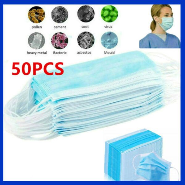 100pc 50pc anti-dust safe breathable mask respirator nail dental disposable ear loop face health filters 24h shipping 
100pc 50pc anti-dust safe breathable mask respirator nail dental disposable ear loop face health filters 24h shipping